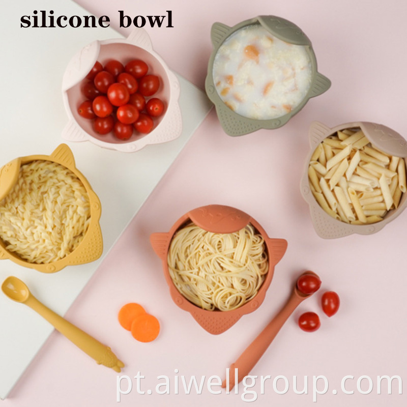 Food Bowl Silicone Feeding Bowl
